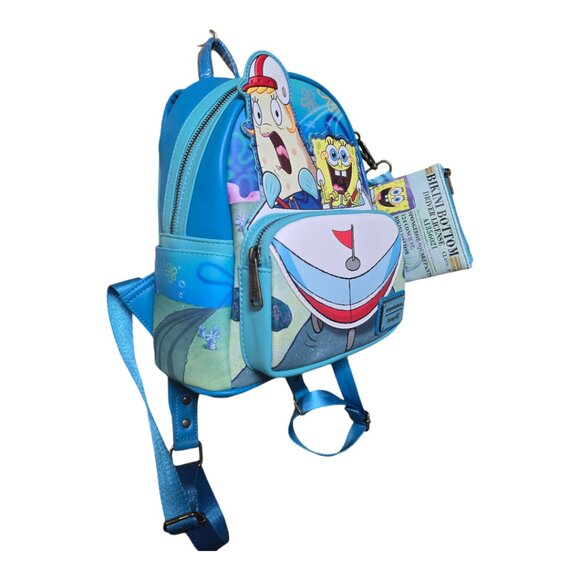 *NEW* Nickelodeon Loungefly Spongebod Squarepants Boat School Mini Backpack - Picture 3 of 6